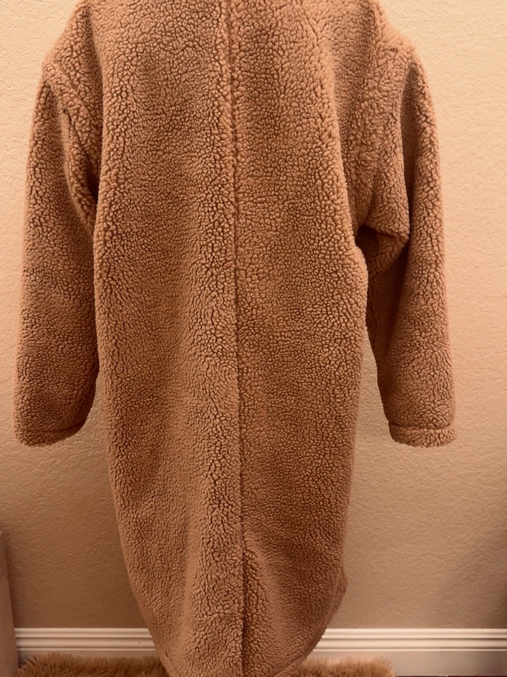 Fabletics Plush Teddy Coat in Camel - Picture 8 of 16